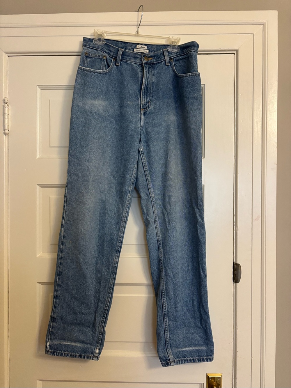 L.L. Bean Light Blue Straight-Leg Jeans